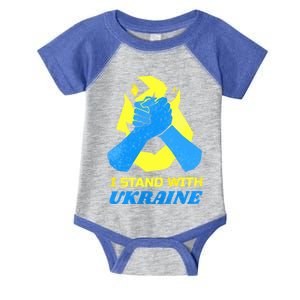 Ukrainian Flag Support Ukraine Gift I Stand With Ukraine Cute Gift Infant Baby Jersey Bodysuit