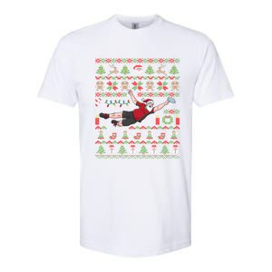 Ultimate Frisbee Santa Claus Sport Ugly Christmas Cute Gift Softstyle CVC T-Shirt