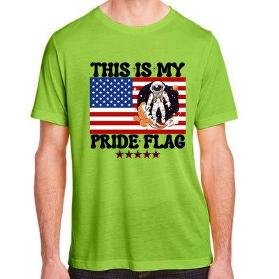 Usa Flag This Is My Pride Flag 2024 Astronaut 4th Of July Gift Adult ChromaSoft Performance T-Shirt