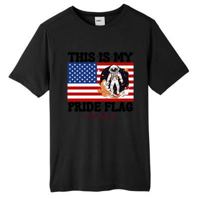 Usa Flag This Is My Pride Flag 2024 Astronaut 4th Of July Gift Tall Fusion ChromaSoft Performance T-Shirt