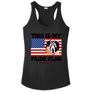 Usa Flag This Is My Pride Flag 2024 Astronaut 4th Of July Gift Ladies PosiCharge Competitor Racerback Tank