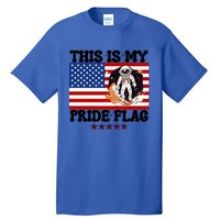 Usa Flag This Is My Pride Flag 2024 Astronaut 4th Of July Gift Tall T-Shirt