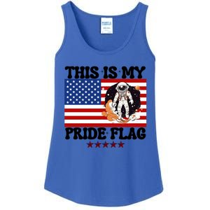 Usa Flag This Is My Pride Flag 2024 Astronaut 4th Of July Gift Ladies Essential Tank