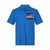 Usa Flag This Is My Pride Flag 2024 Astronaut 4th Of July Gift Softstyle Adult Sport Polo