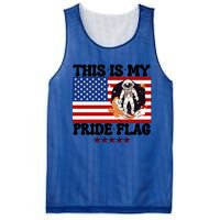 Usa Flag This Is My Pride Flag 2024 Astronaut 4th Of July Gift Mesh Reversible Basketball Jersey Tank