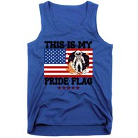 Usa Flag This Is My Pride Flag 2024 Astronaut 4th Of July Gift Tank Top