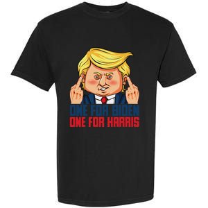 Usa Flag Trump Biden Harris Republican Political Statement Garment-Dyed Heavyweight T-Shirt