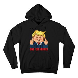 Usa Flag Trump Biden Harris Republican Political Statement Hoodie