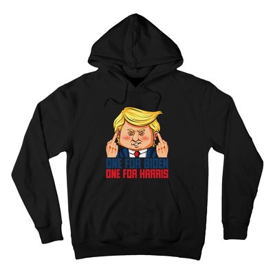 Usa Flag Trump Biden Harris Republican Political Statement Hoodie