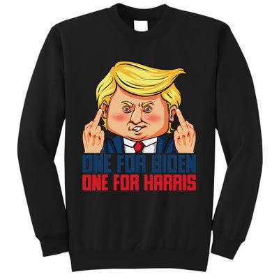 Usa Flag Trump Biden Harris Republican Political Statement Sweatshirt