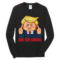 Usa Flag Trump Biden Harris Republican Political Statement Tall Long Sleeve T-Shirt