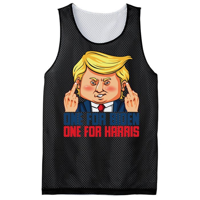 Usa Flag Trump Biden Harris Republican Political Statement Mesh Reversible Basketball Jersey Tank