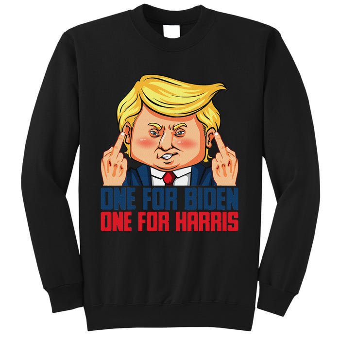 Usa Flag Trump Biden Harris Republican Political Statement Tall Sweatshirt