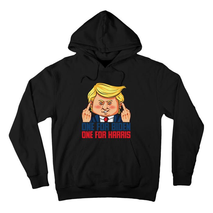 Usa Flag Trump Biden Harris Republican Political Statement Tall Hoodie