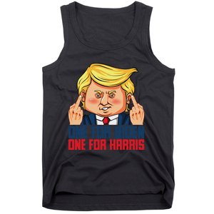 Usa Flag Trump Biden Harris Republican Political Statement Tank Top