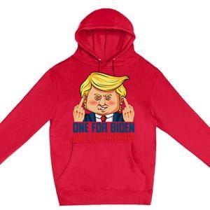 Usa Flag Trump Biden Harris Republican Political Statement Premium Pullover Hoodie