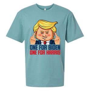 Usa Flag Trump Biden Harris Republican Political Statement Sueded Cloud Jersey T-Shirt