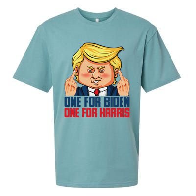 Usa Flag Trump Biden Harris Republican Political Statement Sueded Cloud Jersey T-Shirt