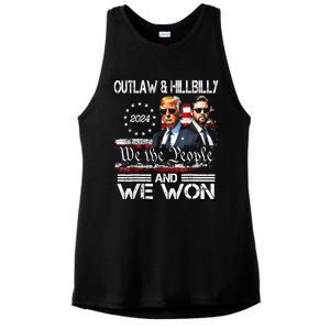 Us Flag Trump Vance We Won Win Inauguration Day 2025 47th President Gift Ladies PosiCharge Tri-Blend Wicking Tank