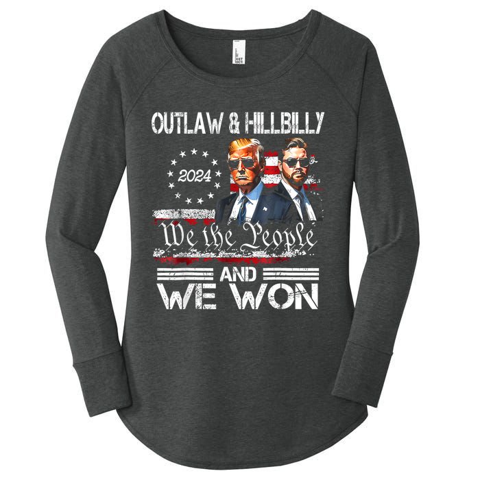 Us Flag Trump Vance We Won Win Inauguration Day 2025 47th President Gift Women's Perfect Tri Tunic Long Sleeve Shirt