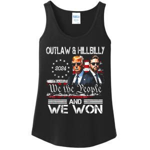 Us Flag Trump Vance We Won Win Inauguration Day 2025 47th President Gift Ladies Essential Tank