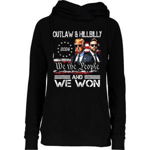 Us Flag Trump Vance We Won Win Inauguration Day 2025 47th President Gift Womens Funnel Neck Pullover Hood