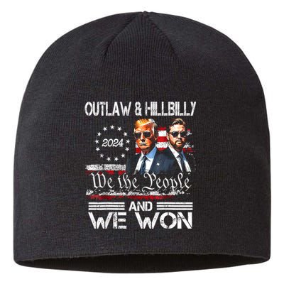 Us Flag Trump Vance We Won Win Inauguration Day 2025 47th President Gift Sustainable Beanie