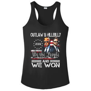 Us Flag Trump Vance We Won Win Inauguration Day 2025 47th President Gift Ladies PosiCharge Competitor Racerback Tank