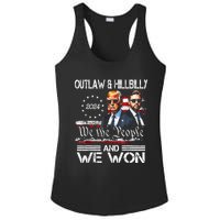 Us Flag Trump Vance We Won Win Inauguration Day 2025 47th President Gift Ladies PosiCharge Competitor Racerback Tank