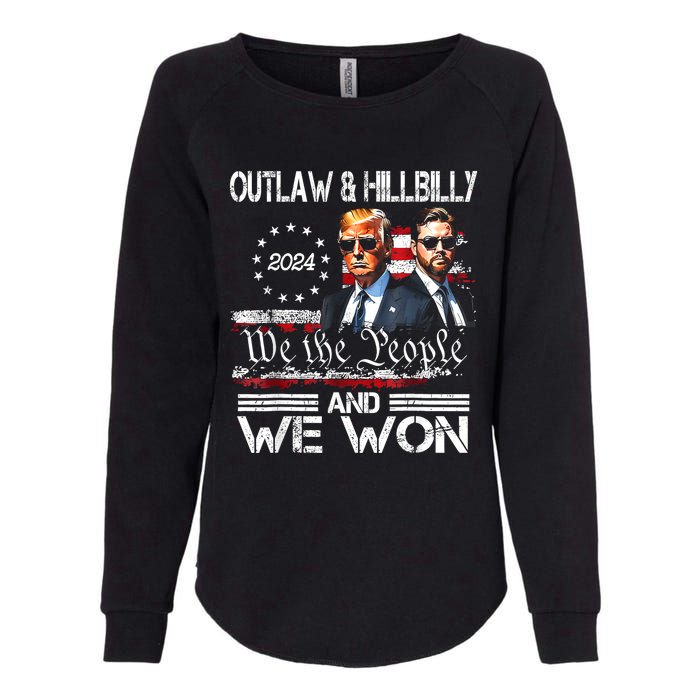 Us Flag Trump Vance We Won Win Inauguration Day 2025 47th President Gift Womens California Wash Sweatshirt