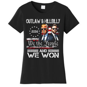 Us Flag Trump Vance We Won Win Inauguration Day 2025 47th President Gift Women's T-Shirt