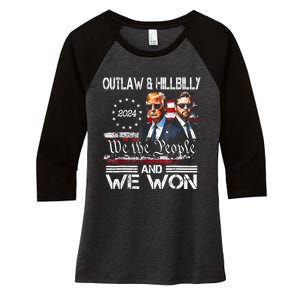 Us Flag Trump Vance We Won Win Inauguration Day 2025 47th President Gift Women's Tri-Blend 3/4-Sleeve Raglan Shirt