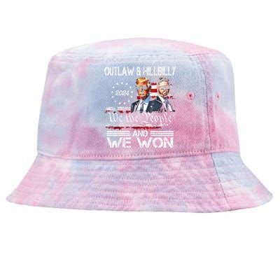 Us Flag Trump Vance We Won Win Inauguration Day 2025 47th President Gift Tie-Dyed Bucket Hat