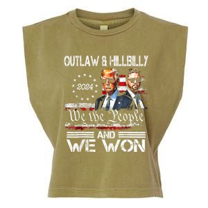 Us Flag Trump Vance We Won Win Inauguration Day 2025 47th President Gift Garment-Dyed Women's Muscle Tee