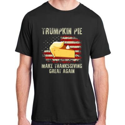 USA Flag Trumpkin Pie Make Thanksgiving Great Again Adult ChromaSoft Performance T-Shirt