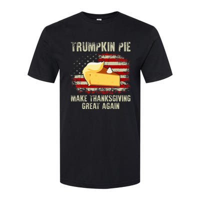 USA Flag Trumpkin Pie Make Thanksgiving Great Again Softstyle® CVC T-Shirt