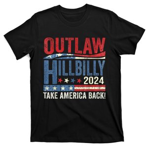 Us Flag Trump Vance 2024 President IM Voting For The Outlaw And The Hillbilly T-Shirt