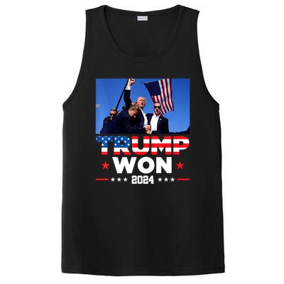 Usa Flag Trump Won 2024 Get Over It 47th Us President Gift PosiCharge Competitor Tank