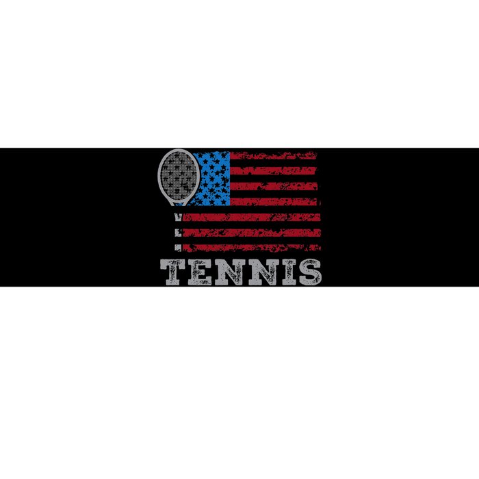 Usa Flag Tennis Us Tennis Lover Team Sport Bumper Sticker