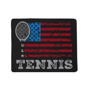 Usa Flag Tennis Us Tennis Lover Team Sport Mousepad