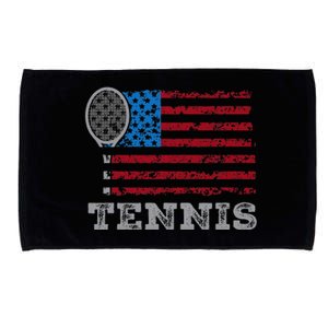 Usa Flag Tennis Us Tennis Lover Team Sport Microfiber Hand Towel