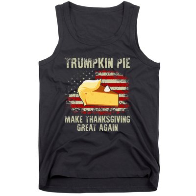 Usa Flag Trumpkin Pie Make Thanksgiving Great Again Tank Top