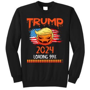 Us Flag Trump Pumpkin Donald Trump 24 Loading 99 President Sweatshirt