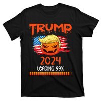 Us Flag Trump Pumpkin Donald Trump 24 Loading 99 President T-Shirt