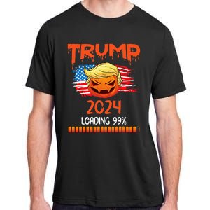 Us Flag Trump Pumpkin Donald Trump 24 Loading 99 President Adult ChromaSoft Performance T-Shirt