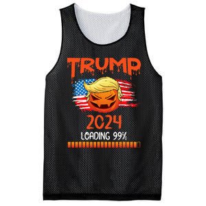 Us Flag Trump Pumpkin Donald Trump 24 Loading 99 President Mesh Reversible Basketball Jersey Tank