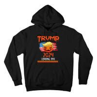 Us Flag Trump Pumpkin Donald Trump 24 Loading 99 President Tall Hoodie