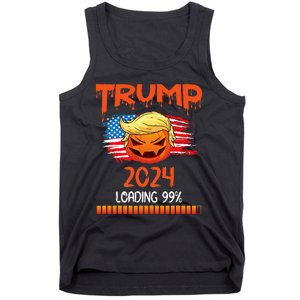 Us Flag Trump Pumpkin Donald Trump 24 Loading 99 President Tank Top