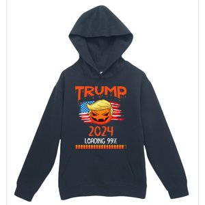 Us Flag Trump Pumpkin Donald Trump 24 Loading 99 President Urban Pullover Hoodie