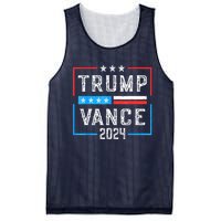 Us Flag Trump Jd Vance 2024 Retro Stripe And Star Trump Vance 2024 Gift Mesh Reversible Basketball Jersey Tank